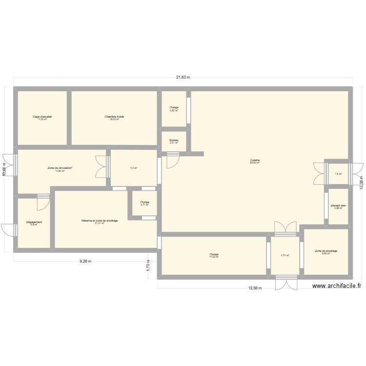 M0358865. Plan de 15 pièces et 219 m2
