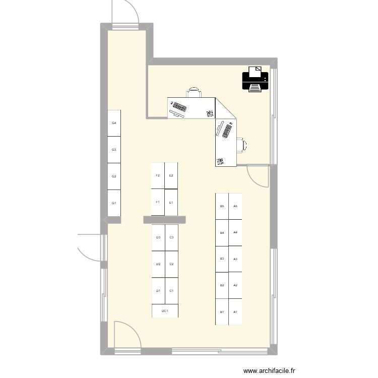 Shop Isotosi. Plan de 0 pièce et 0 m2
