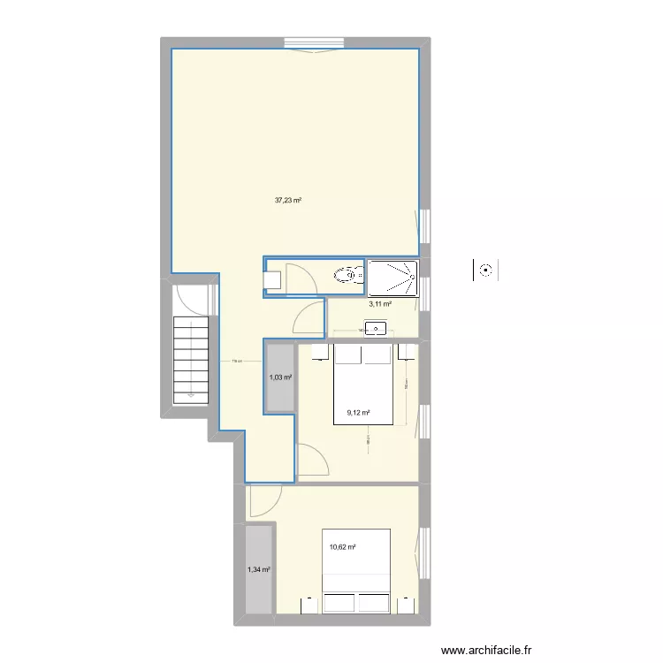 Appartement Le Muy futur 2. Plan de 