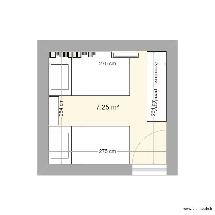 chambre future. Plan de 0 pièce et 0 m2