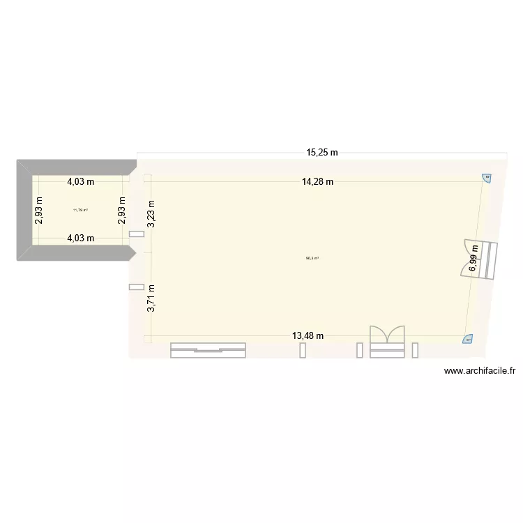 4 Fav. Plan de 2 et 108 m² 4 Fav. Plan de 2 et 108 m²