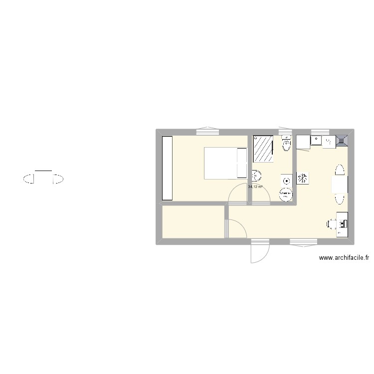 matou. Plan de 0 pièce et 0 m2