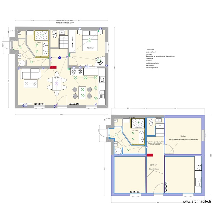 Denis FLEJO SDB SALON FUTUR DOMINIQUE. Plan de 7 pièces et 102 m2