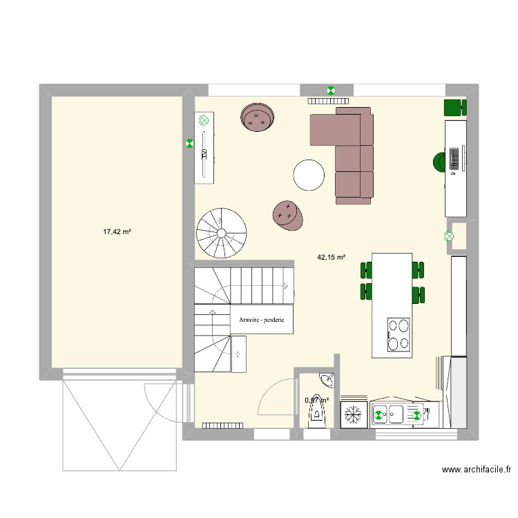 Magnolia RDC - 3. Plan de 3 pièces et 61 m2