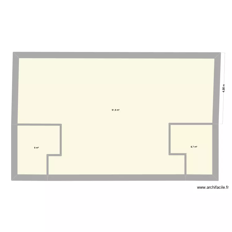 Ecosite rez natura 1. Plan de 3  et 110 m²