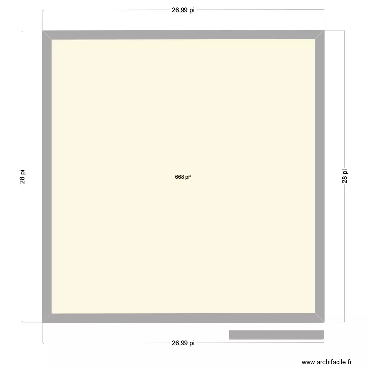 annexe. Plan de 1  et 62 m²