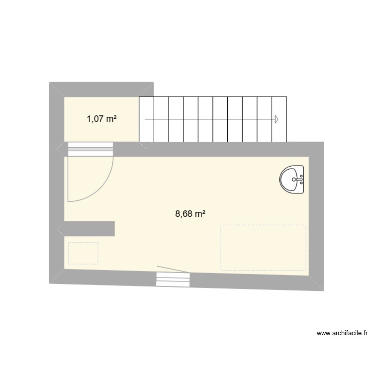 salle de bain. Plan de 0 pièce et 0 m2