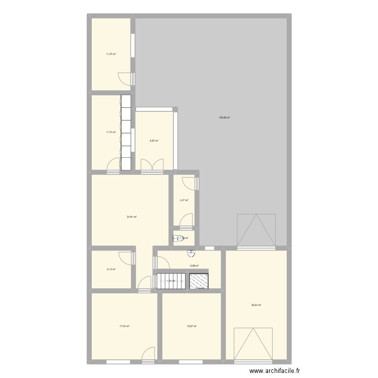 maison givry origine. Plan de 13 pièces et 244 m2