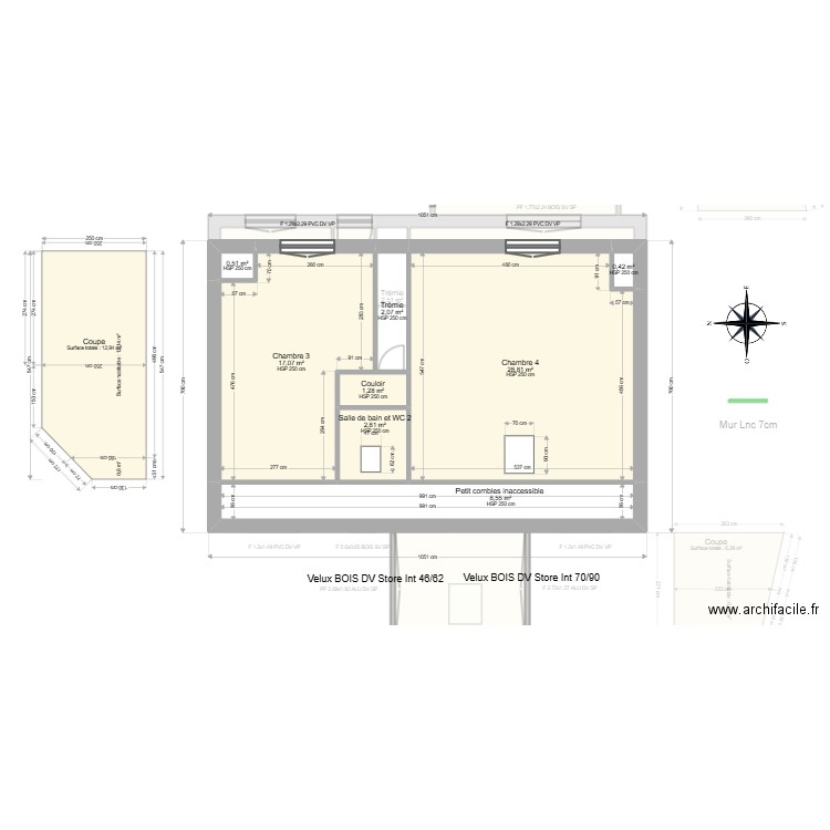ML24019205. Plan de 21 pièces et 222 m2