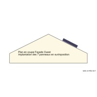 Plan en coupe facade OUEST toiture maison
