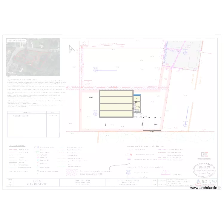 Conde chacun son &eacute;tage. Plan de 