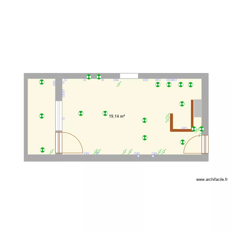 plan electricit&eacute;. Plan de 