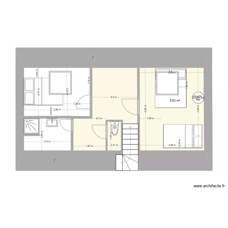 Quiberon comble 1 BIS. Plan de 