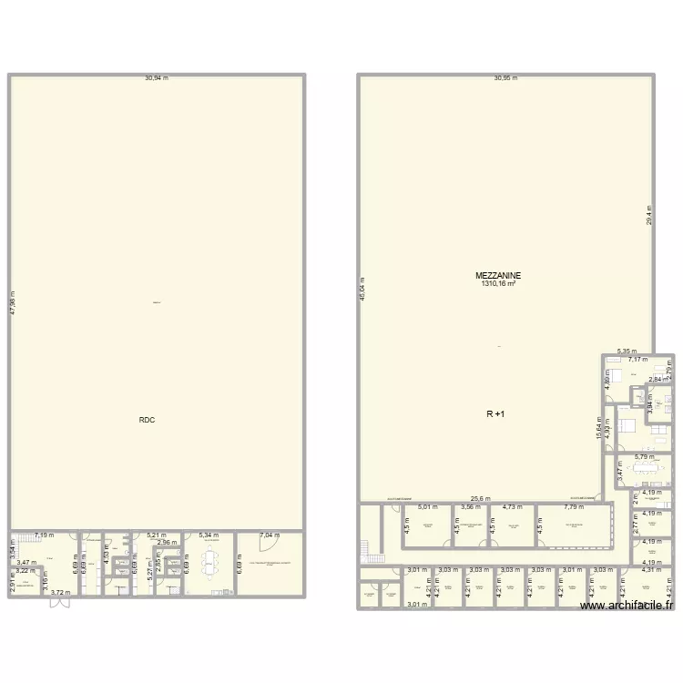 MEZZANINE LA FARLEDE. Plan de 
