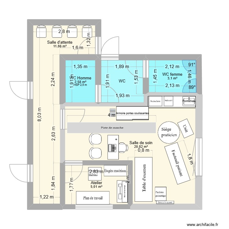 Plan cabint podo. Plan de 0 pièce et 0 m2 Plan cabint podo. Plan de 0 pièce et 0 m2