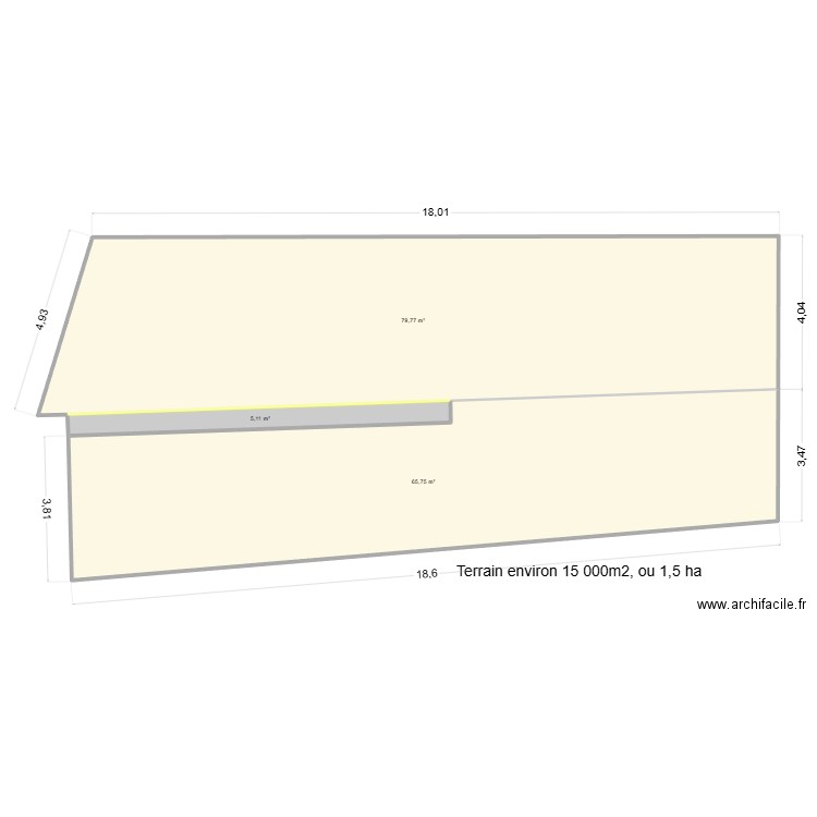 Maison Eliane 01. Plan de 3 pièces et 151 m2