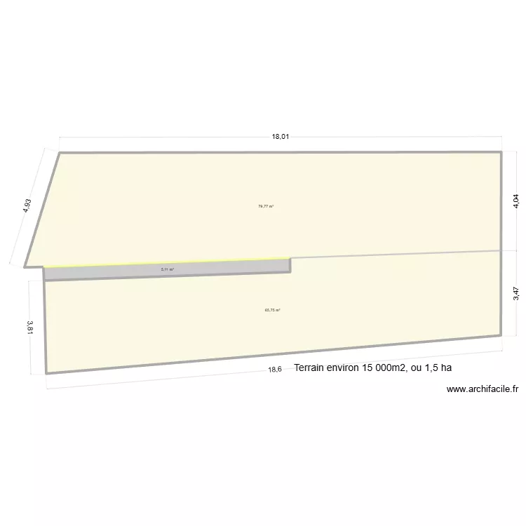 Maison Eliane 01. Plan de 