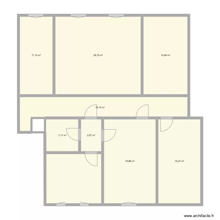 plan1. Plan de 8  et 112 m²