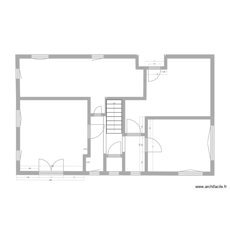 Olivier étage. Plan de 3 et 64 m² Olivier étage. Plan de 3 et 64 m²