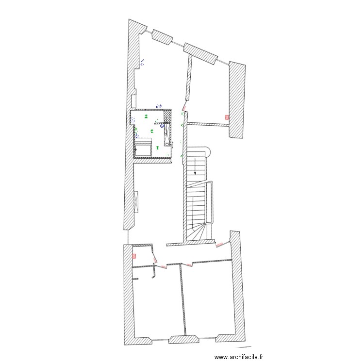 electriciter SDB. Plan de 0 pièce et 0 m2