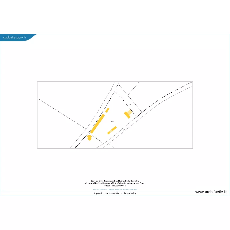 Plan d'ensemble avec cotations. Plan de 
