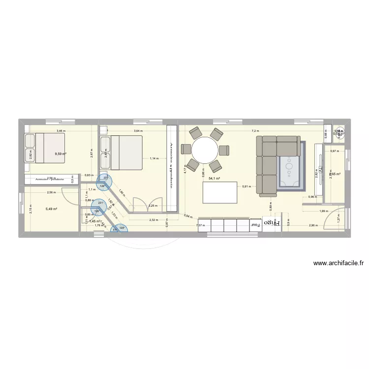 Duplay. Plan de 6 et 74 m² Duplay. Plan de 6 et 74 m²