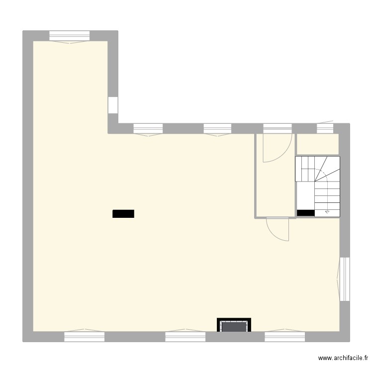 Maison Francheville le bas v2. Plan de 2 pièces et 83 m2
