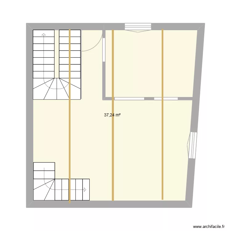 Pézenas. Plan de 1 et 37 m² Pézenas. Plan de 1 et 37 m²