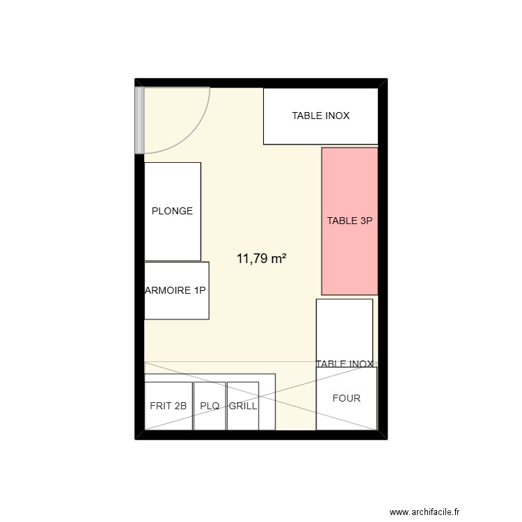 DAN LYON 6EME. Plan de 1 pièce et 12 m2