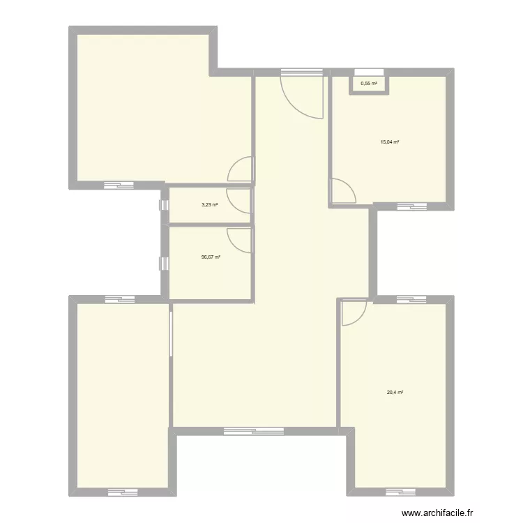 projet appart 16. Plan de 5 Pièces et 136 m² projet appart 16. Plan de 5 Pièces et 136 m²