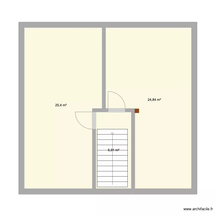 Maison Amandine Etage. Plan de 3 et 56 m² Maison Amandine Etage. Plan de 3 et 56 m²