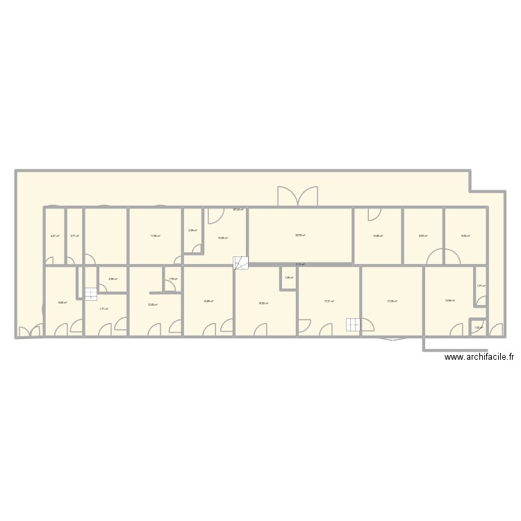 D&M conseil et formation. Plan de 24 pièces et 291 m2
