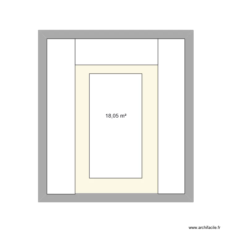 Int. Plan de 1  et 18 m²