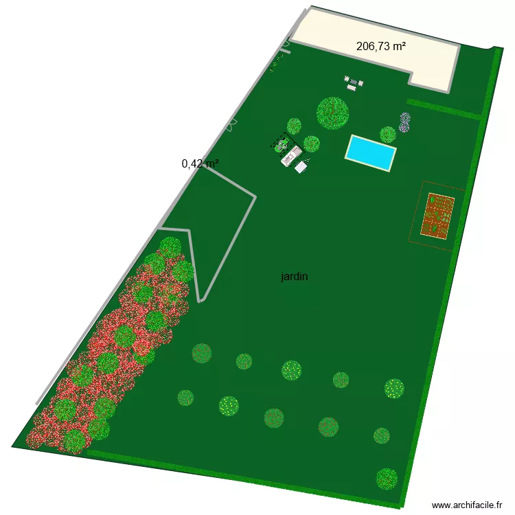 Jardin. Plan de 