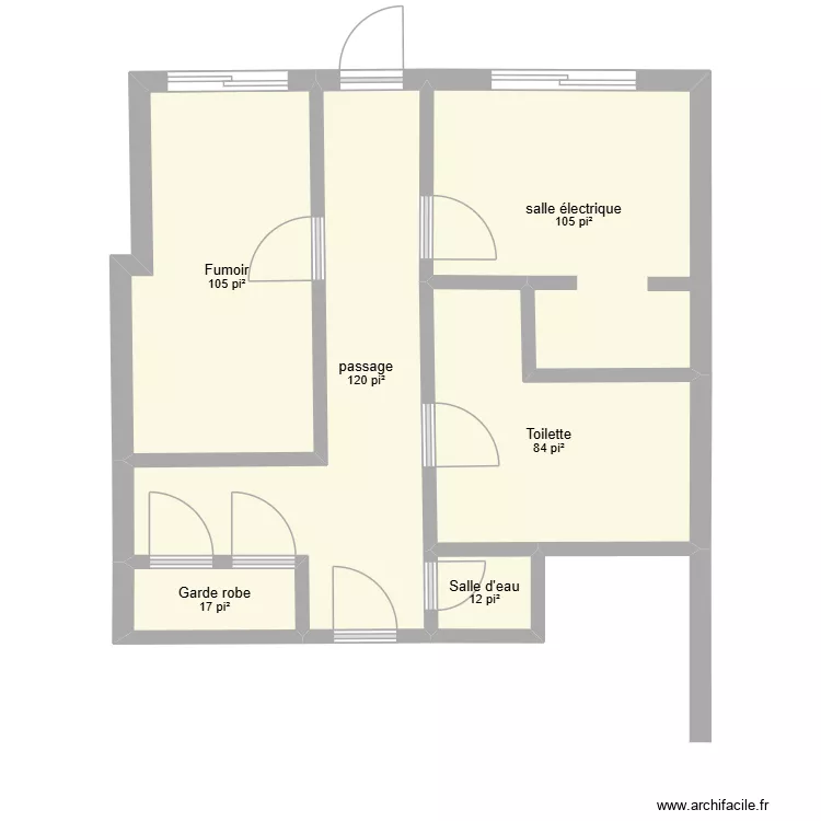 plan actuel. Plan de 6 et 41 m² plan actuel. Plan de 6 et 41 m²