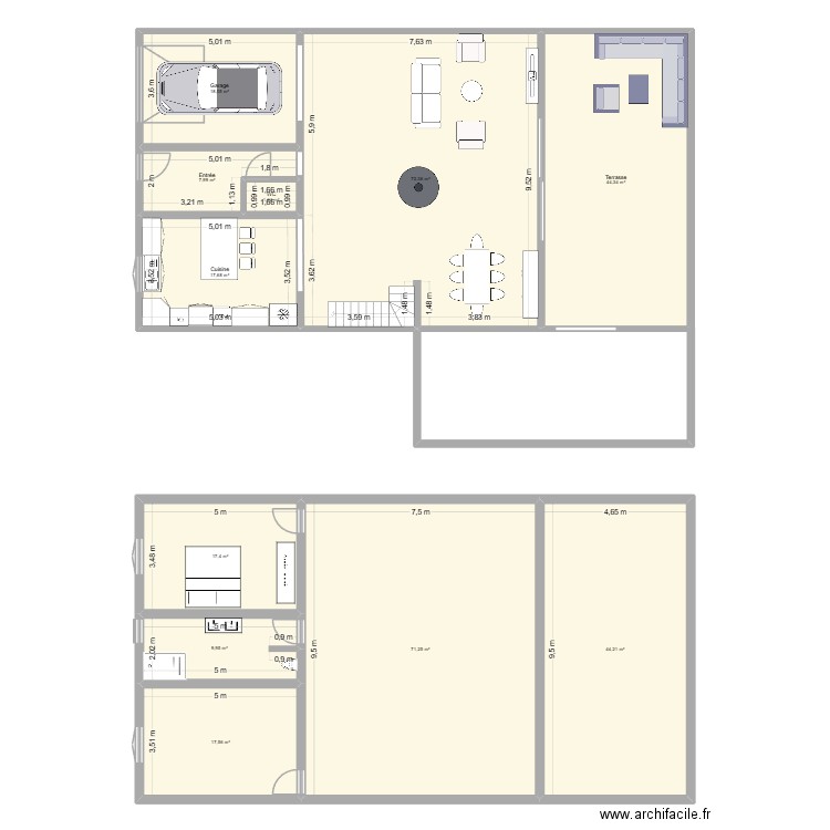 Lillois Project 1. Plan de 11 pièces et 322 m2
