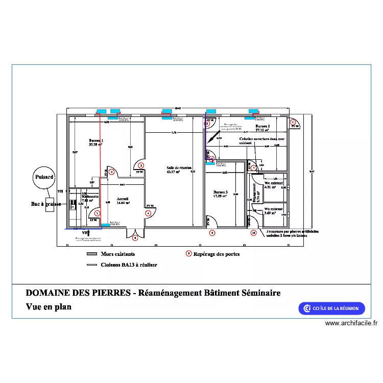 Domaine des Pierre CCI condensat ext&eacute;rieure. Plan de 