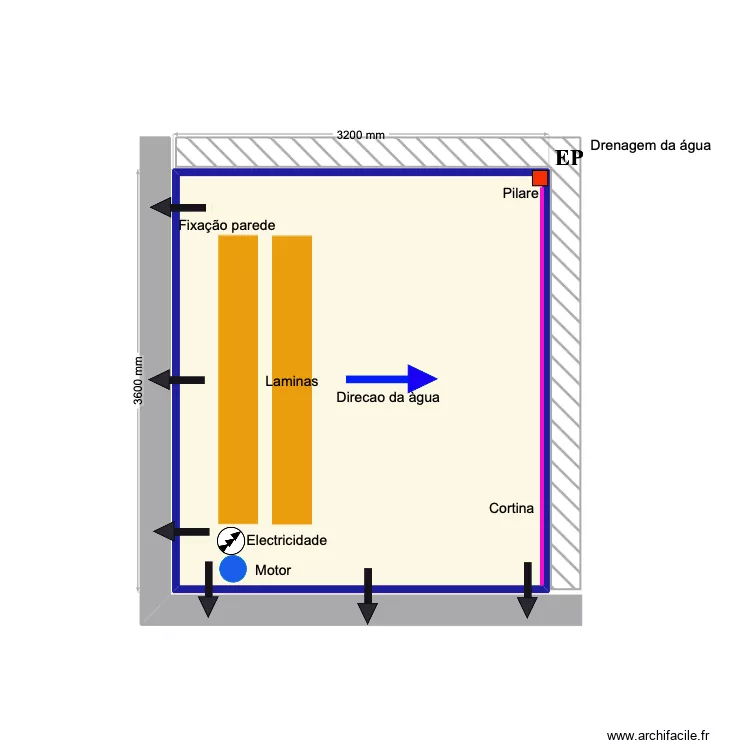 Sousa. Plan de 1  et 11 m²