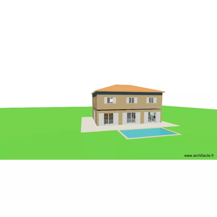 Projet maison. Plan de 18 et 261 m² Projet maison. Plan de 18 et 261 m²