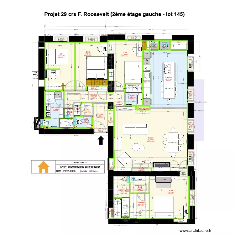 29 crs FR v45++ avec meubles. Plan de 