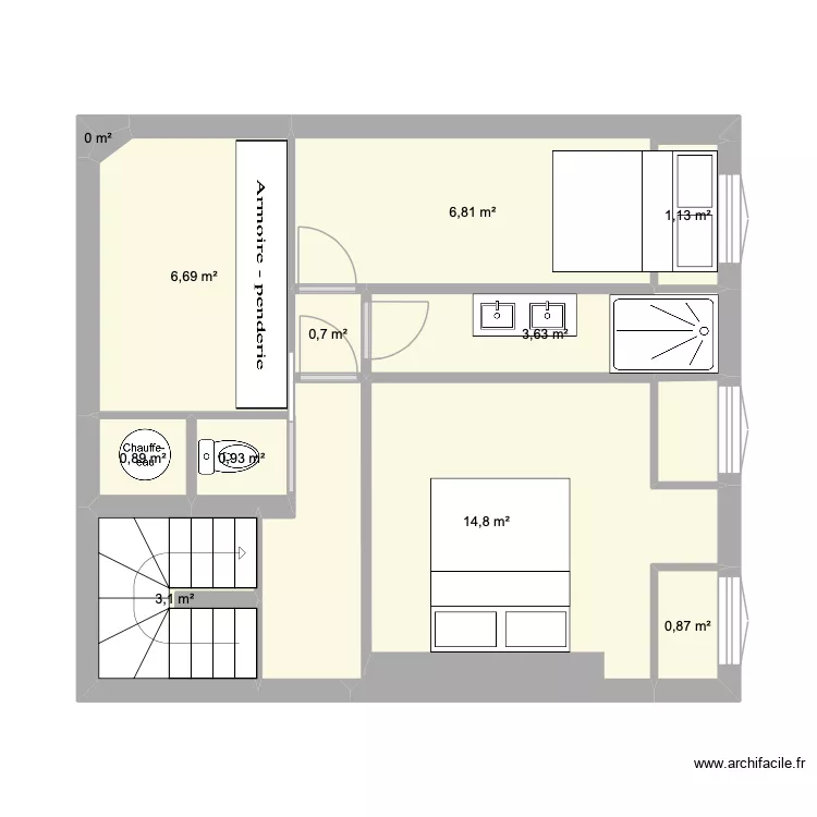 Felix Etage solution 3. Plan de 