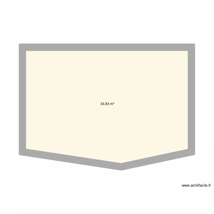 Pièce de vie gairo. Plan de 1 et 34 m² Pièce de vie gairo. Plan de 1 et 34 m²