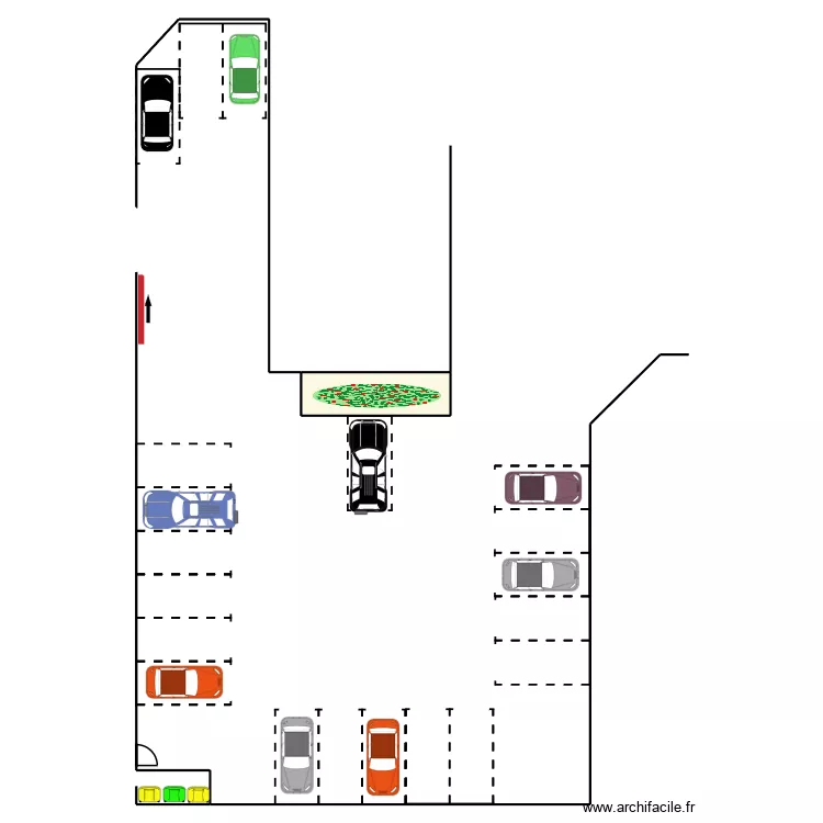 PARKING LES PALATINES. Plan de 1 et 18 m² PARKING LES PALATINES. Plan de 1 et 18 m²