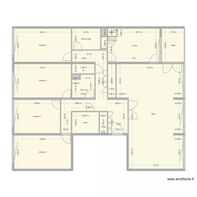 Richard SANS PLAN. Plan de 18 Pièces et 123 m² Richard SANS PLAN. Plan de 18 Pièces et 123 m²