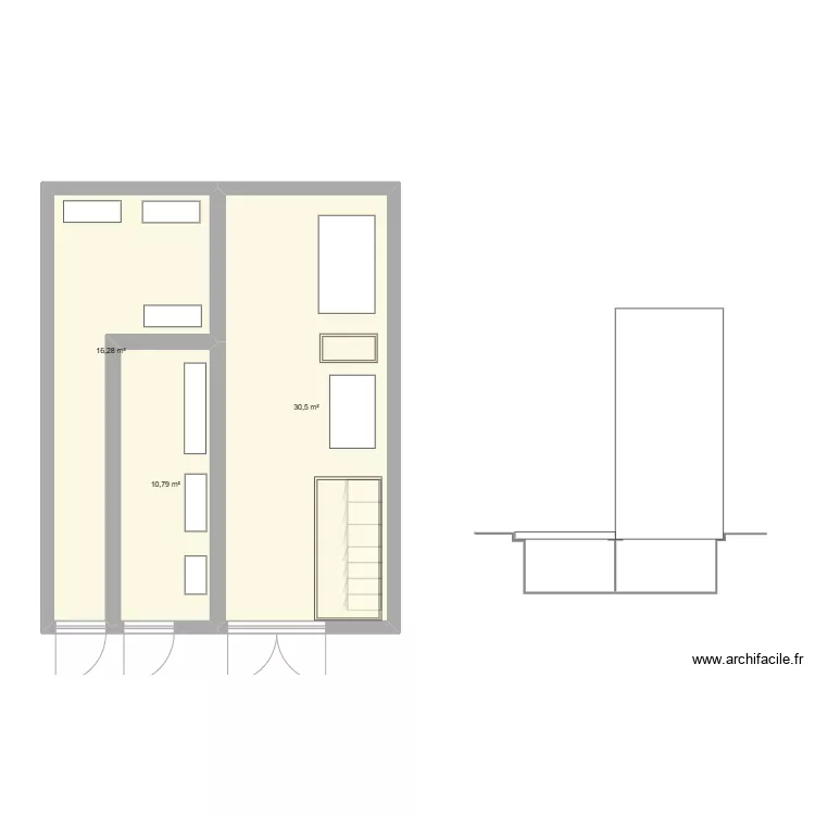 Poste CHENUS. Plan de 