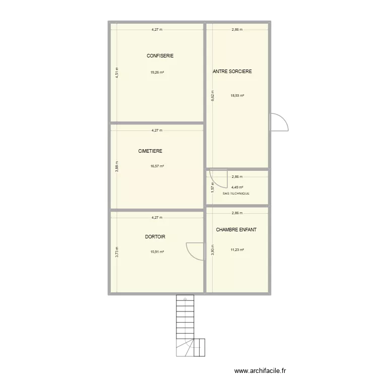 ESCAPE 2026. Plan de 6  et 86 m²