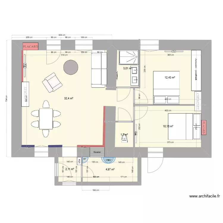 RENOVATION Maison Cheilly Les Maranges. Plan de 