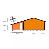 Facade NORD           chalet 106