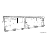 PLAN DU T2 avec mezzanine en vue RDC