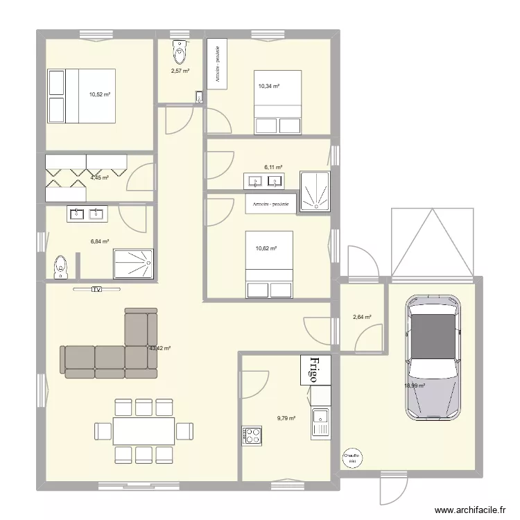 maison1. Plan de 11 et 126 m² maison1. Plan de 11 et 126 m²